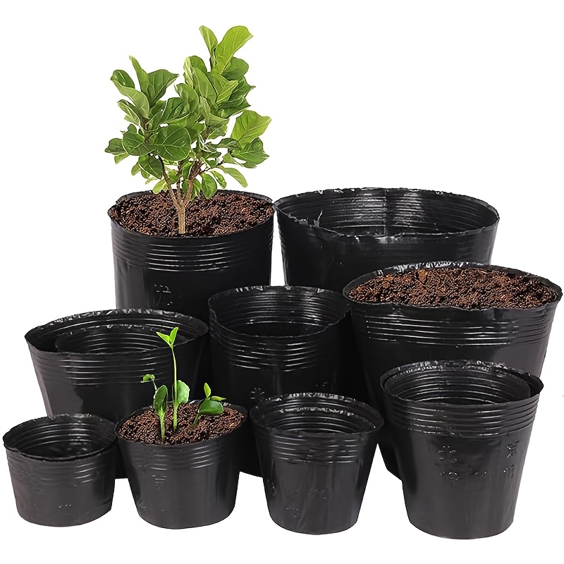 

500pcs Seedling Cups, Flower Nutrient Bowls, Plastic Flower Pots, Gardening Flower Seedlings Seedling Bags Cups For