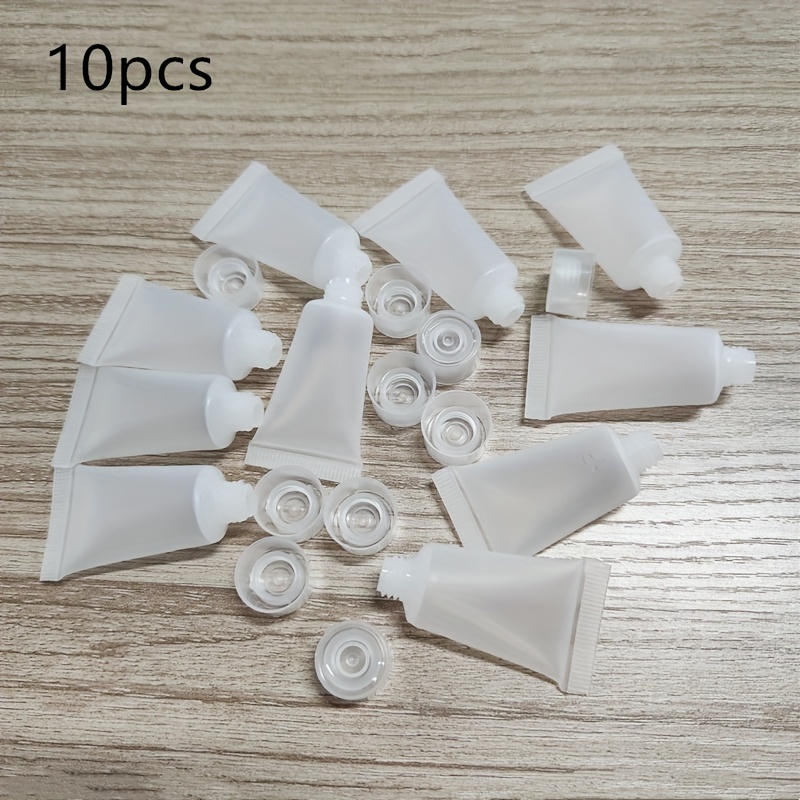 TEMU A Set Of 10 Cosmetic Tubes For Facial Cleansers And Hand Cream Emulsions, Designed For Packaging Cosmetics, Categorized Into Bottling, Travel,