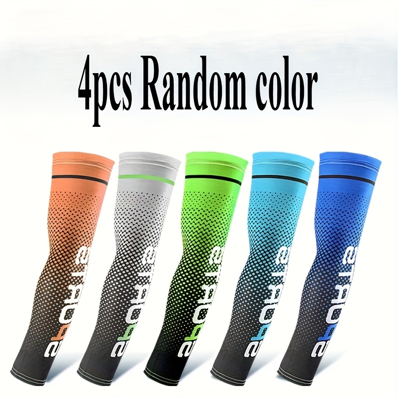 3 4 pairs     random color   performance arm sleeves durable and breathable for outdoor sports ideal for golf cycling running and driving  