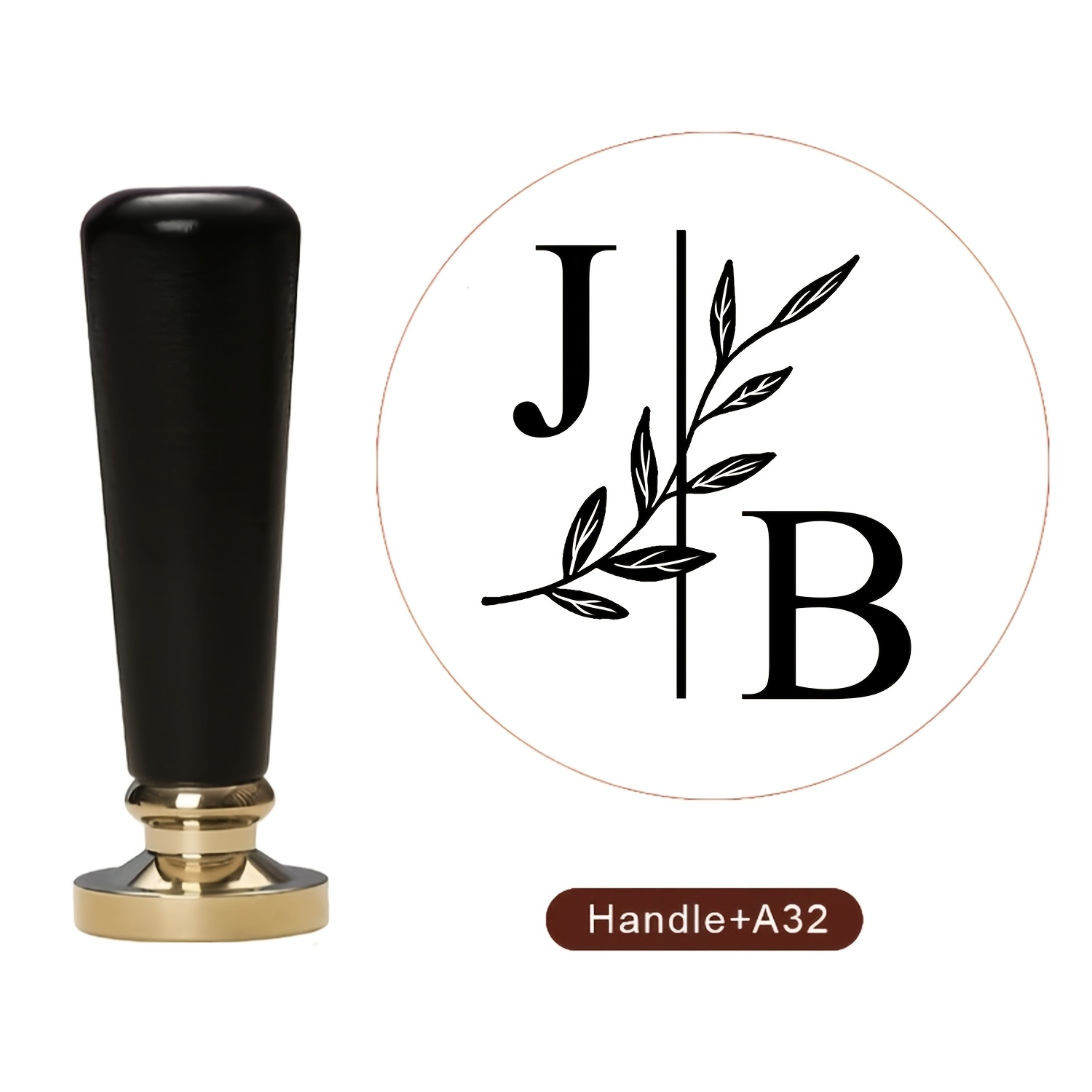 Image of Customize 1 Set Wax Seal Stamp, With (handle+2.5cm/0.98in Wax Seal Stamp Head), Removable Brass, Personalized Wax Seals For Envelope Sealing, Gift Wrapping, And Wedding Invitations