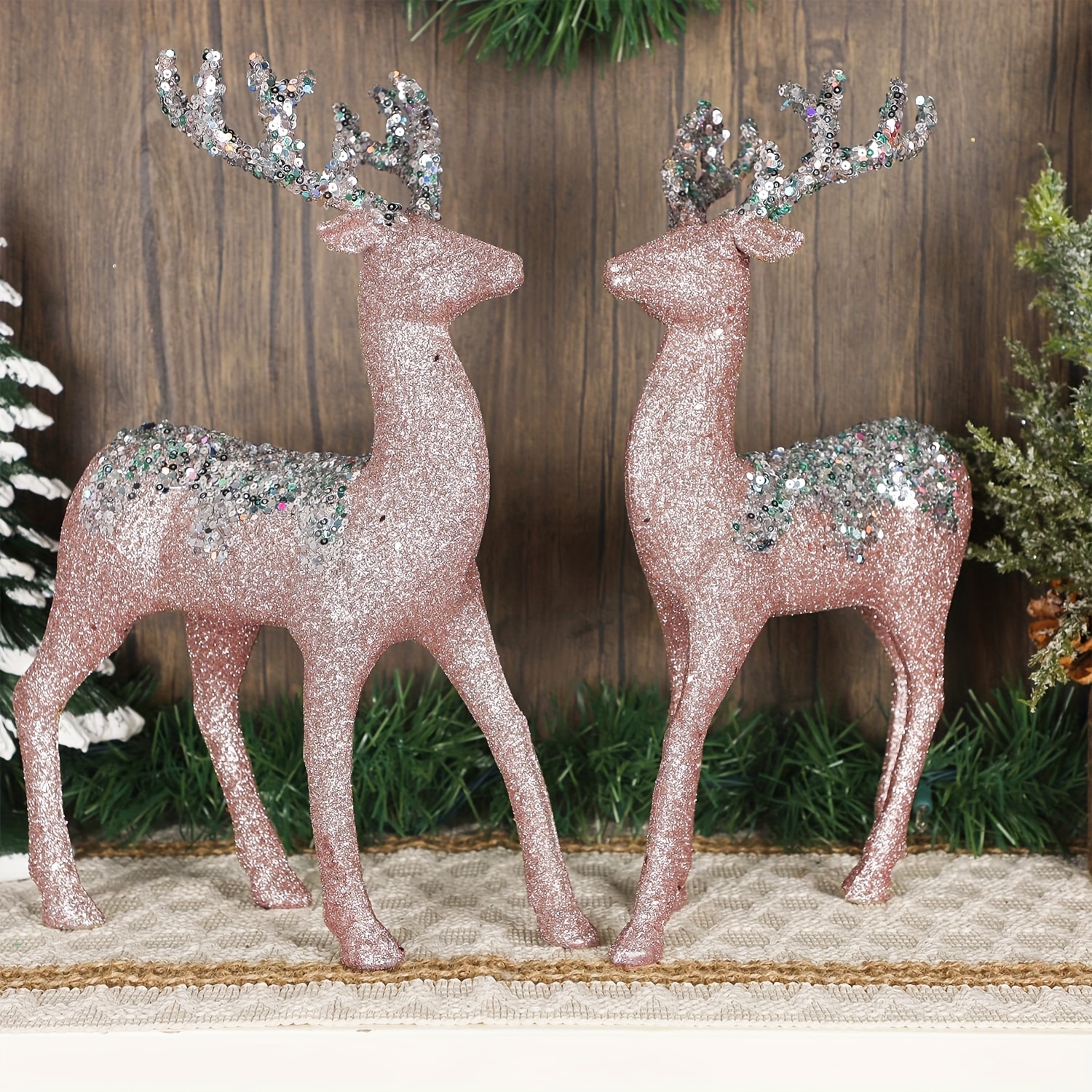 rose golden reindeer figurines christmas - Temu United Kingdom