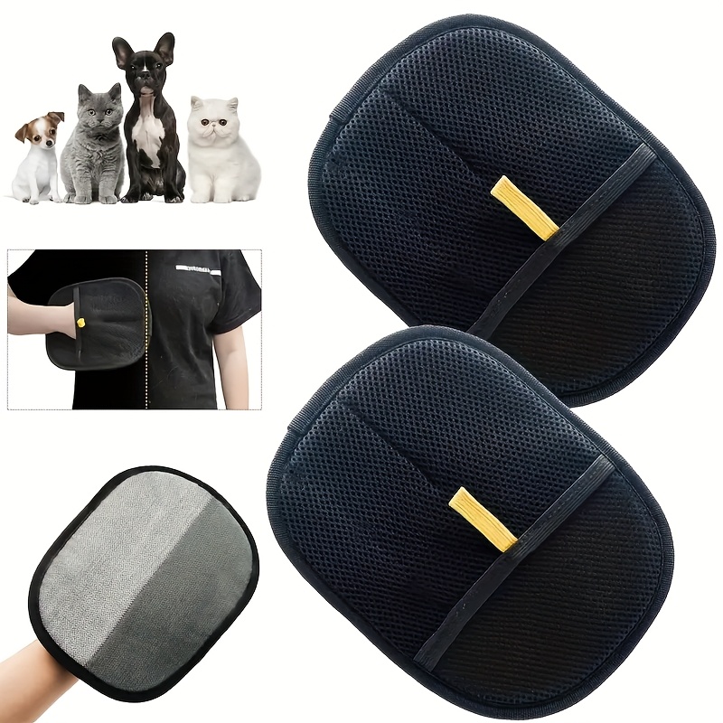 luvas para remoção de pelos de animais de estimação, design  , adequadas para gatos, cães e limpeza de pelos de animais de pêlo comprido, luvas de   com os pelos   animais, reutilizáveis 1