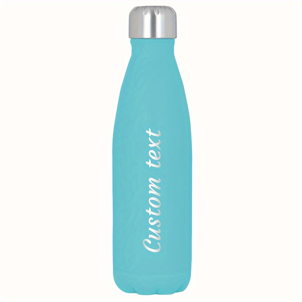 

Personalized Name Water Bottle, Customized Text 500ml/17oz Stainless Steel Sports Bottle Gifts Insulated Travel Mug Insulated Bottle - Design Your Water Bottle