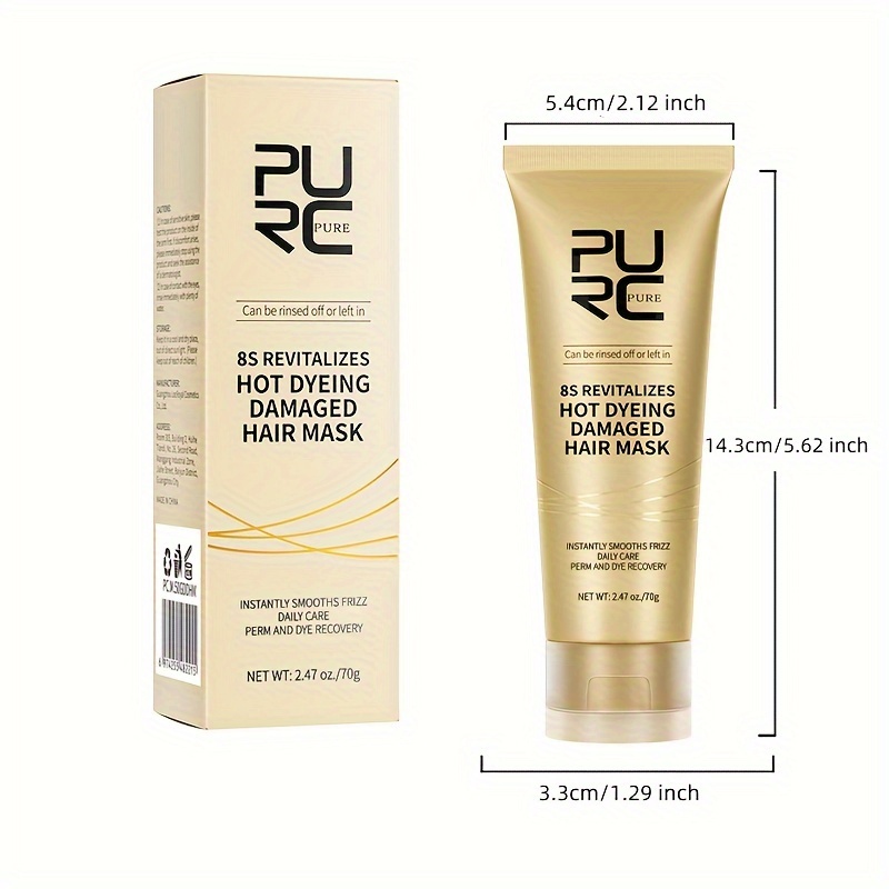 2 unidades 70g     mascarilla capilar crema de queratina suavizante para cabello dañado y con frizz, producto para el   del cabello 3