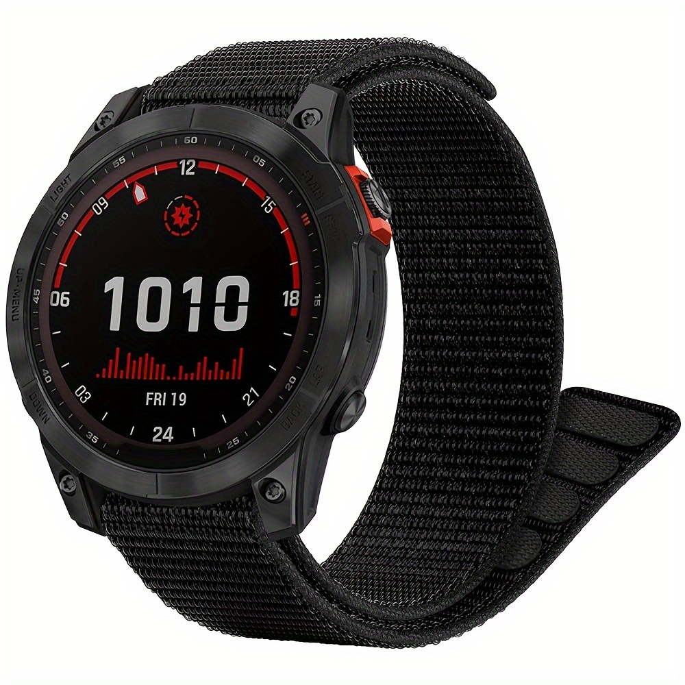 

Sangle en nylon respirant pour Garmin Fenix Series et 955 - Bracelet de sport ultraléger à séchage rapide de 22 mm, bracelet de rechange en polyamide à pour et Pro 47 mm