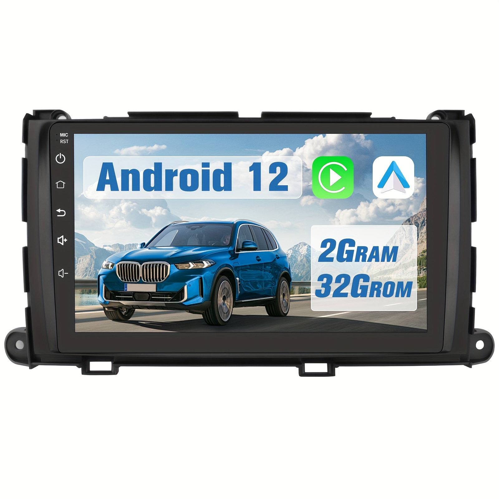 

Awesafe Wireless Carplayer Car For Toyota Sienna 2011-2014 9inch Touch Andriod Auto 2g+32g Swc Gps Navigation Dsp Fm