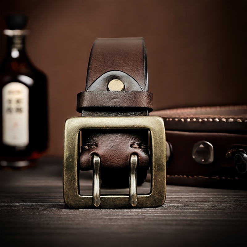 Men's Cowhide Belt Classic Formal Style Great Gift