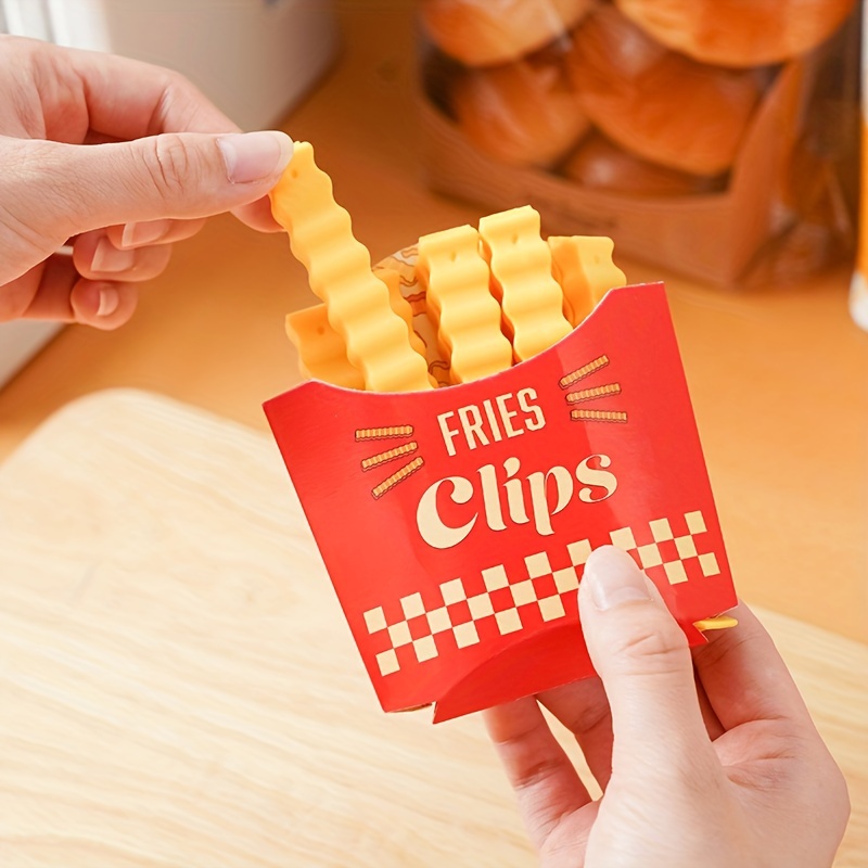 12 Potato Chip Shaped Sealing Clips Creative Refrigerator - Temu