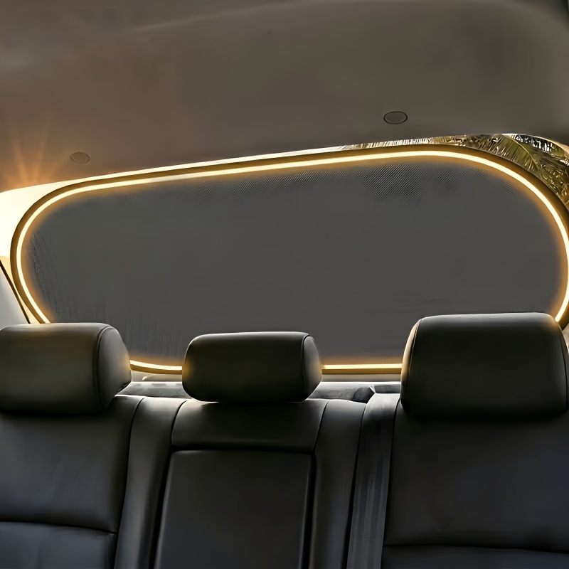 TEMU Parasole Pieghevole Portatile per Lunotto Posteriore Auto, Coprivisiera Isolante Termico, per Lunotto Posteriore Auto Bloccante UV, Universale