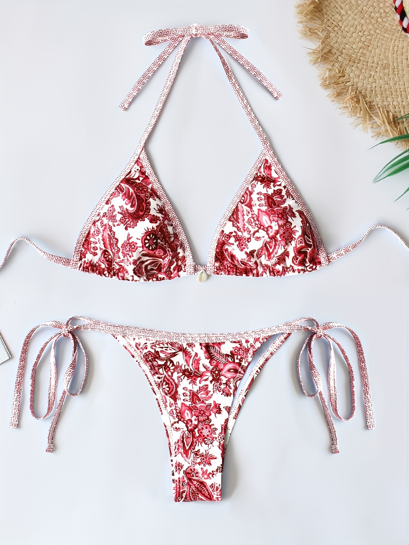 Blue and White Porcelain Women's Fashion Bikini Swimsuit