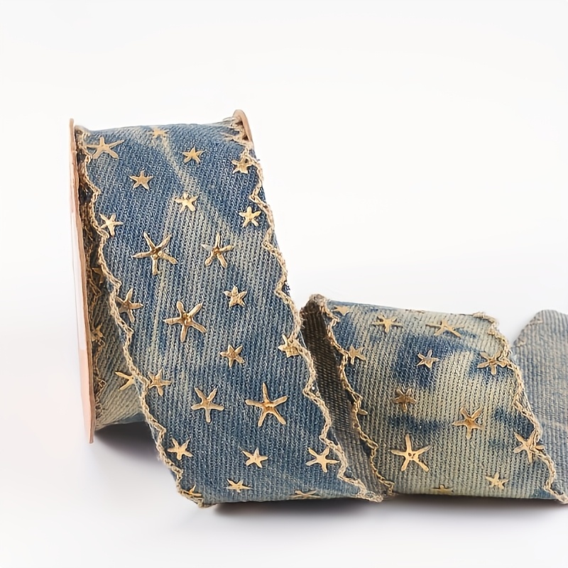 TEMU 1 Mètre de Bordure en Dentelle Denim avec Décoration de - Idéal pour les Loisirs Créatifs, Décoration de Sacs, Décoration d'Intérieur et Projets