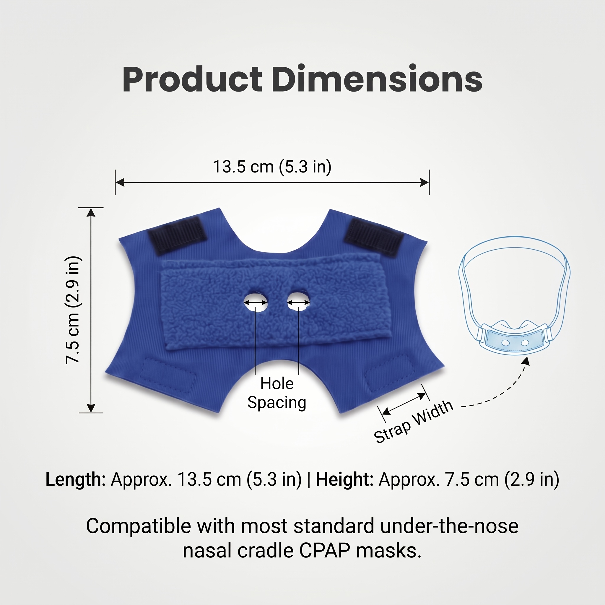TEMU Doublures réutilisables pour masque CPAP compatibles avec les masques nasaux CPAP, coussinets de confort en tissu et respirant pour réduire les