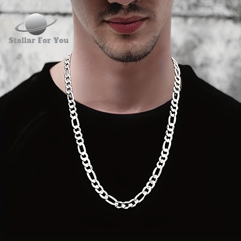S925 Silvery Cuban Necklace — Classic Layering Piece