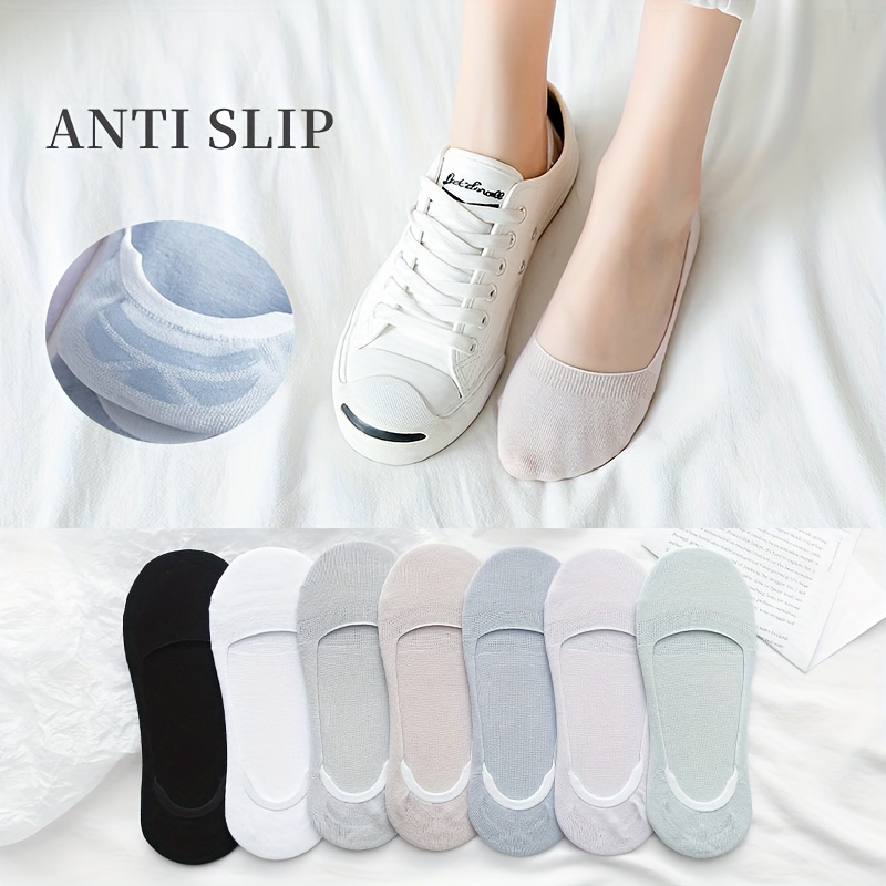 

7 Pairs Anti-slip Invisible Socks, Lightweight & Breathable High Heel Socks, Women's Stockings & Hosiery