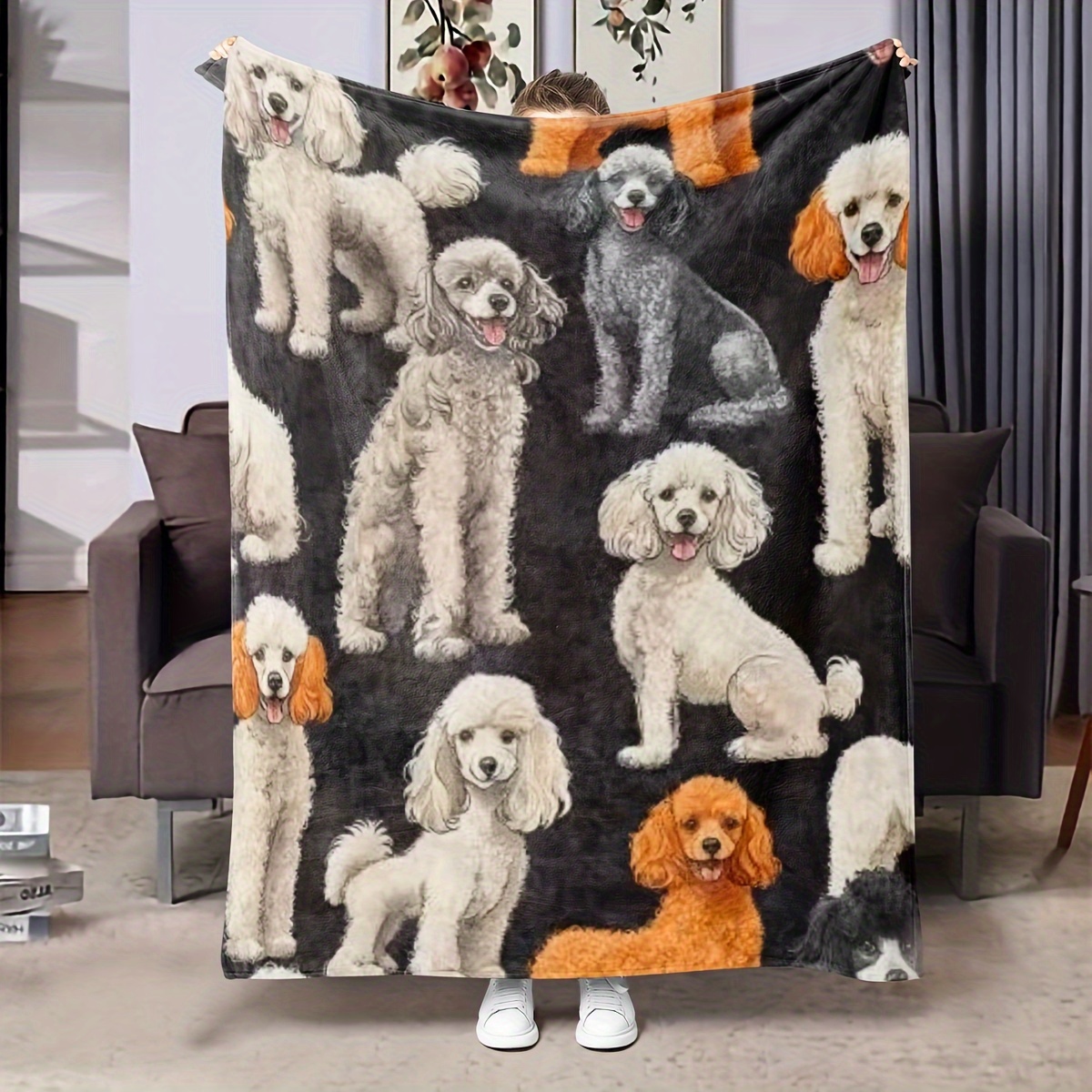 

1pc Flannel Blanket - Contemporary , , , , Theme, For , Suitable For Sofa, Bed, Decor