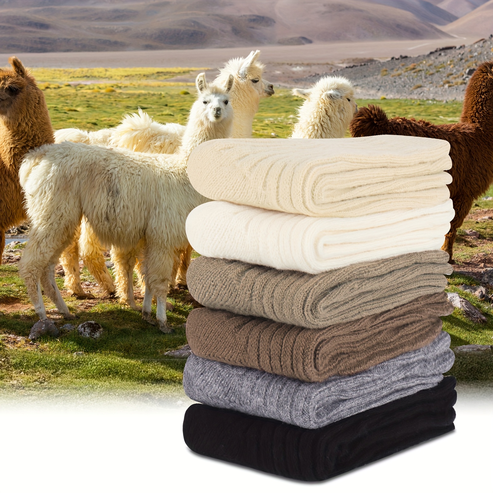 Calzini Invernali Alpaka In Misto Lana Di Alpaca – Unisex, Taglie S-XL – Caldi E Autopulenti – Made In Germany - 2