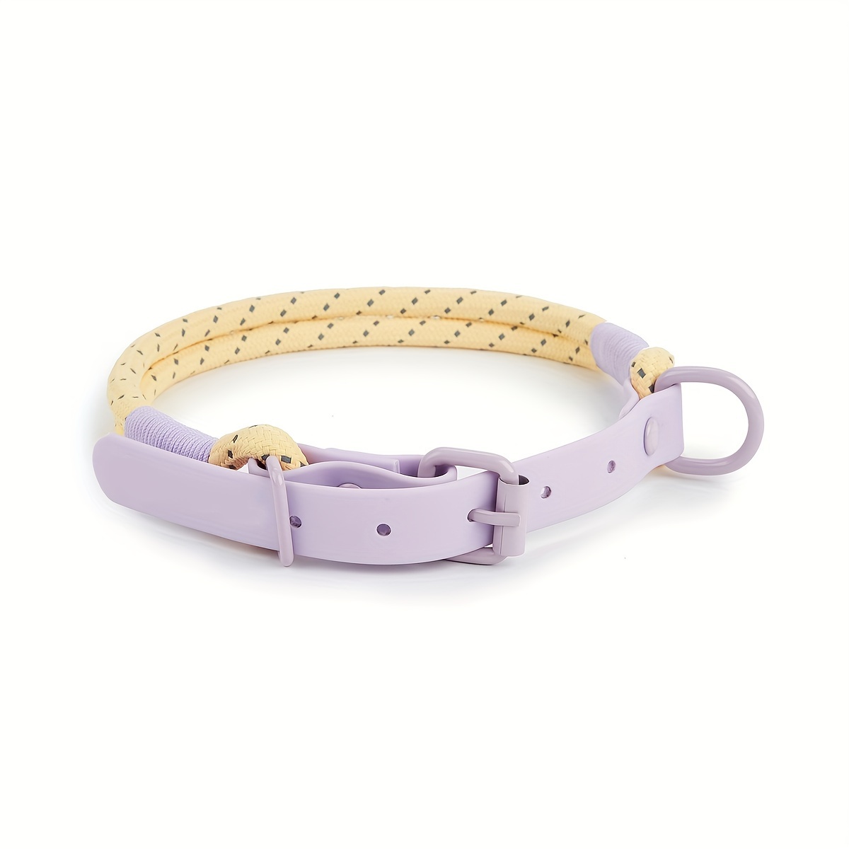 Reflective PVC Round Rope Dog Collar with Traction Hook