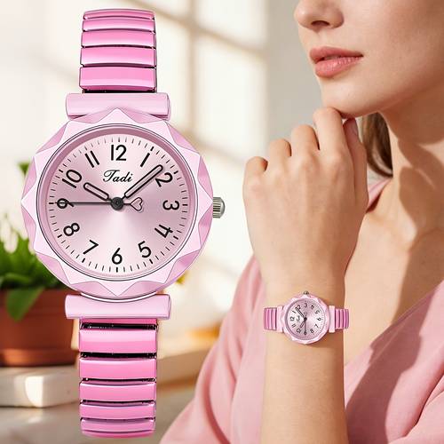 montre à quartz élastique, et décontractée, s, cadeau de noël
