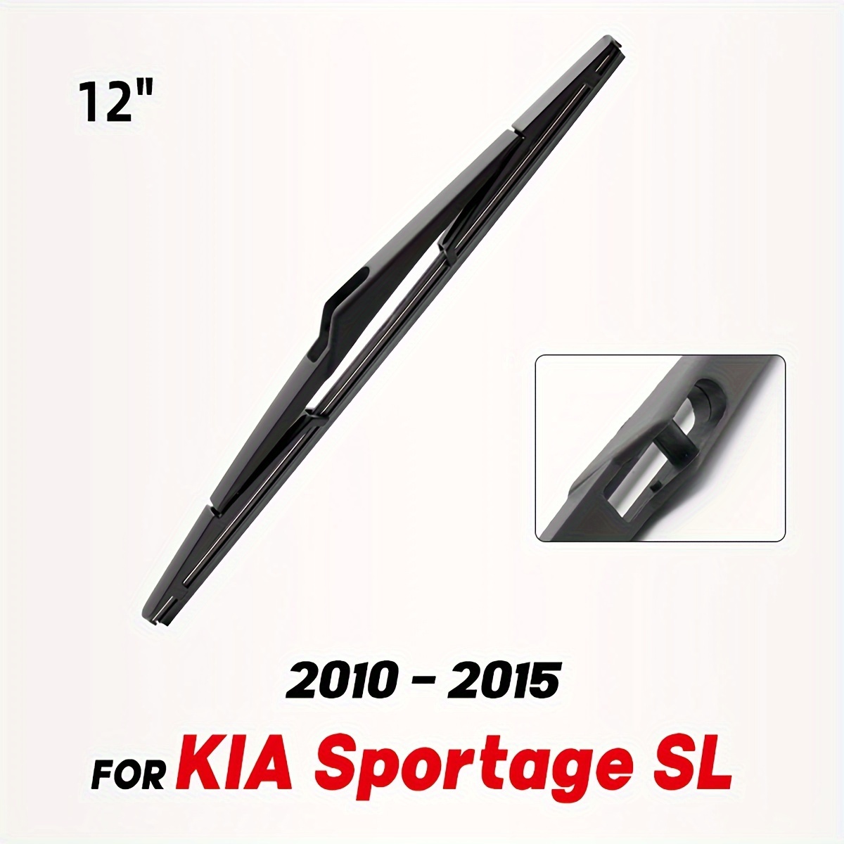 TEMU Balai d'essuie-glace arrière 12" pour les modèles KIA SL de 2010 à 2015, convient au pare-brise et à arrière