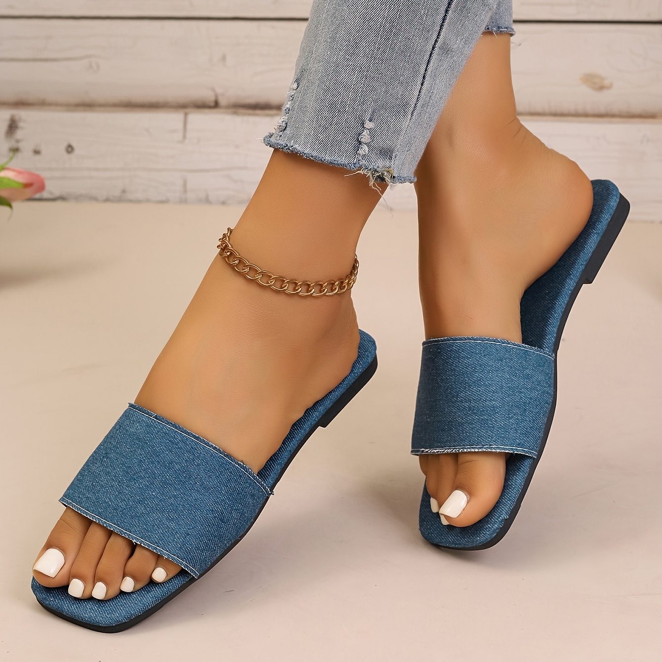 TEMU Women's Flat Slippers, Women Shoes