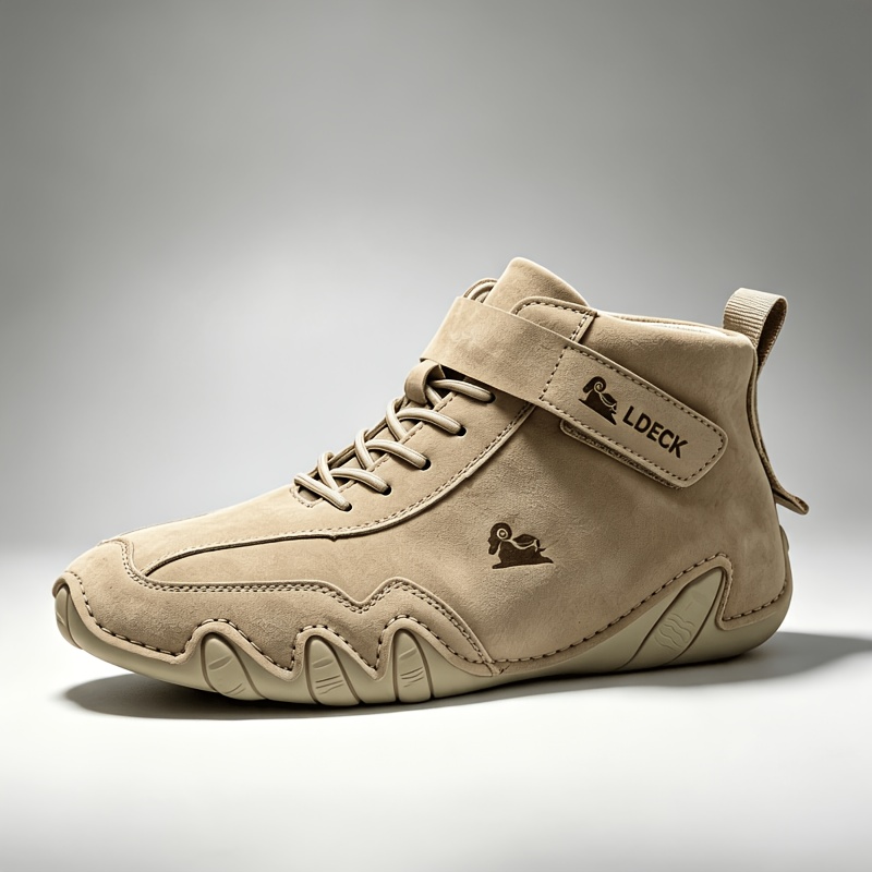 Men's Mid-top Casual Hiking Boots - Slip-resistant, Comfortable & Versatile , Men's Boots, Warm, Slip, Hiking