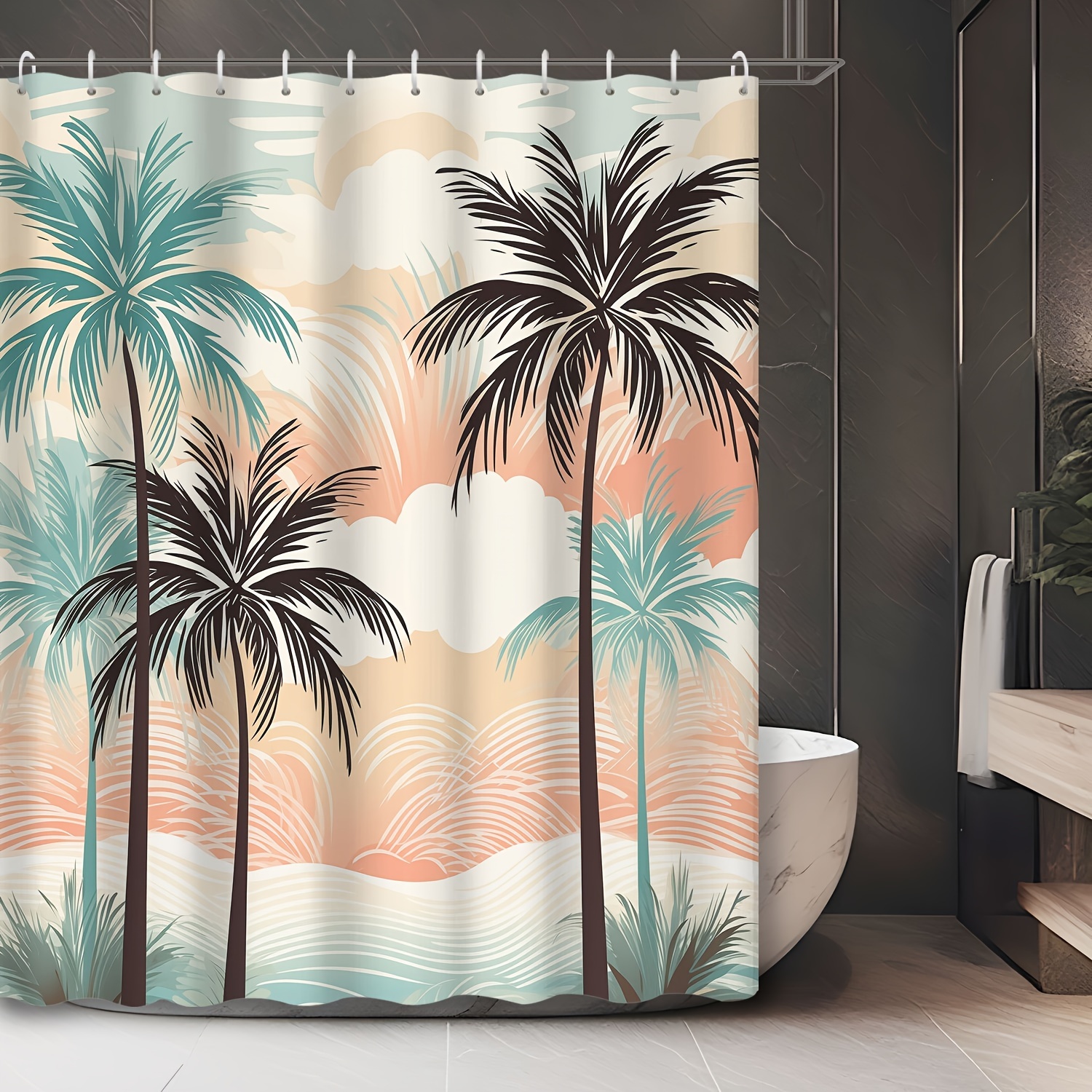 

& Shower Curtain 12 , Polyester - Bath Curtain, Top, Unlined, , , & Bathroom Decor