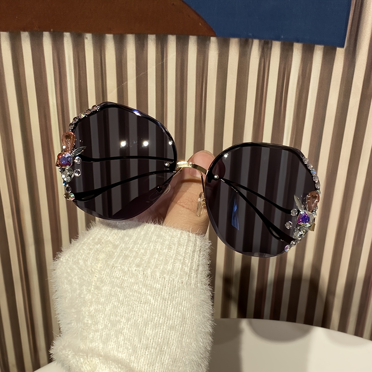 4 pairs womens metal round frameless heavy duty - Temu  display picture 3
