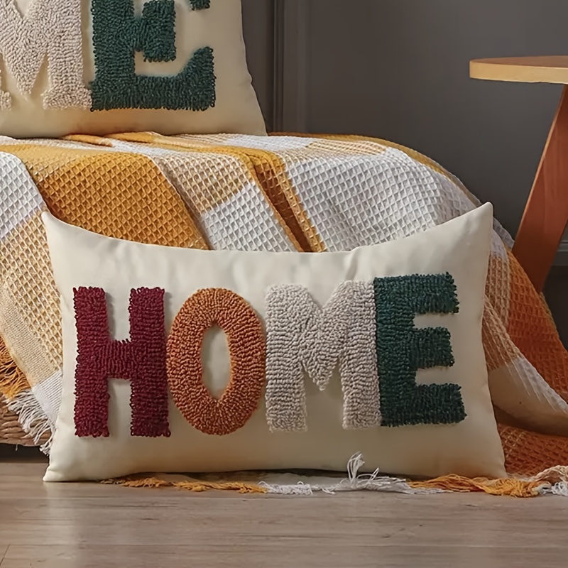Home And Warm Pillowcase To Home Bedroom Sofa Office Lumbar Pillowcase