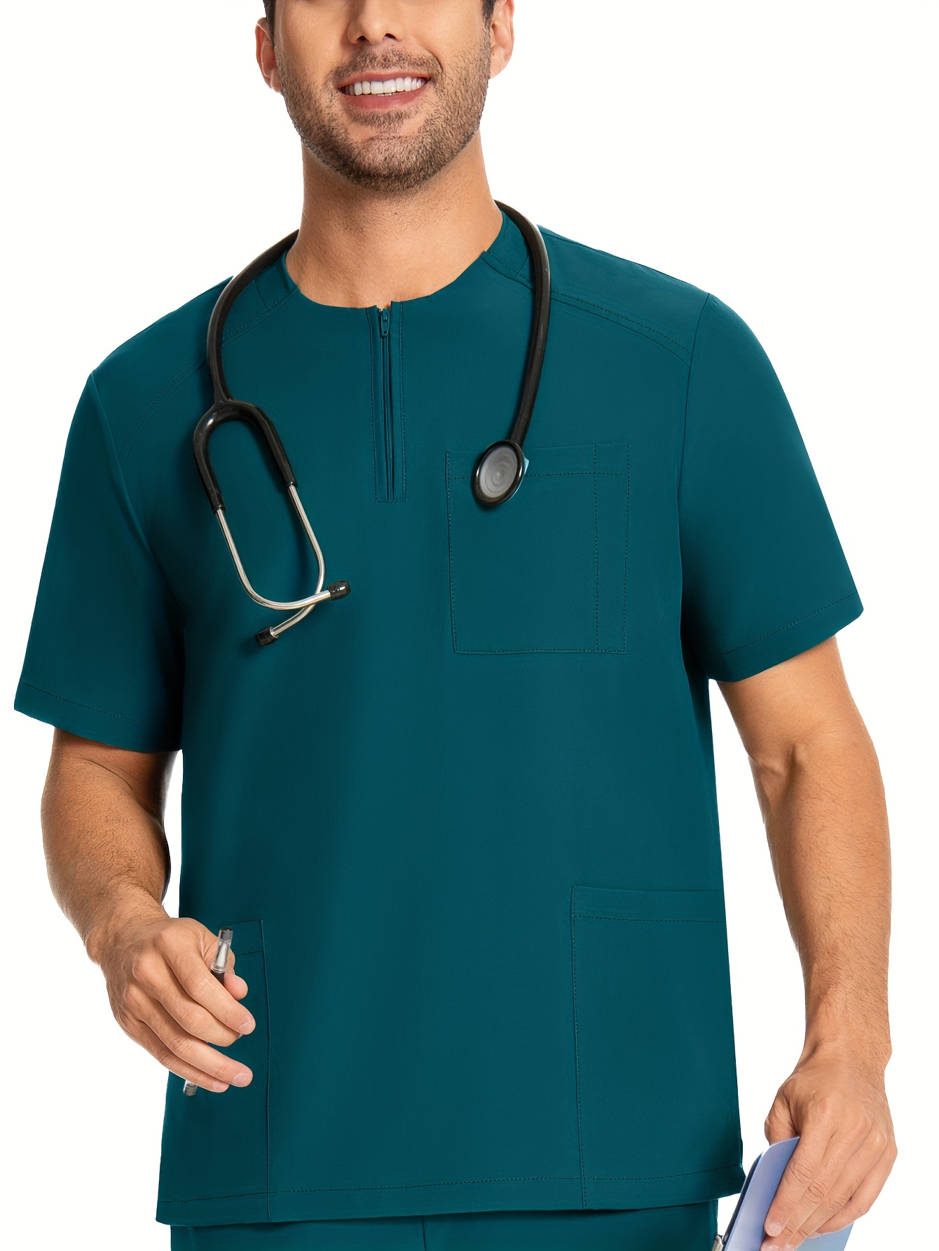 roupa de trabalho médica de elástica para homem Temu Portugal