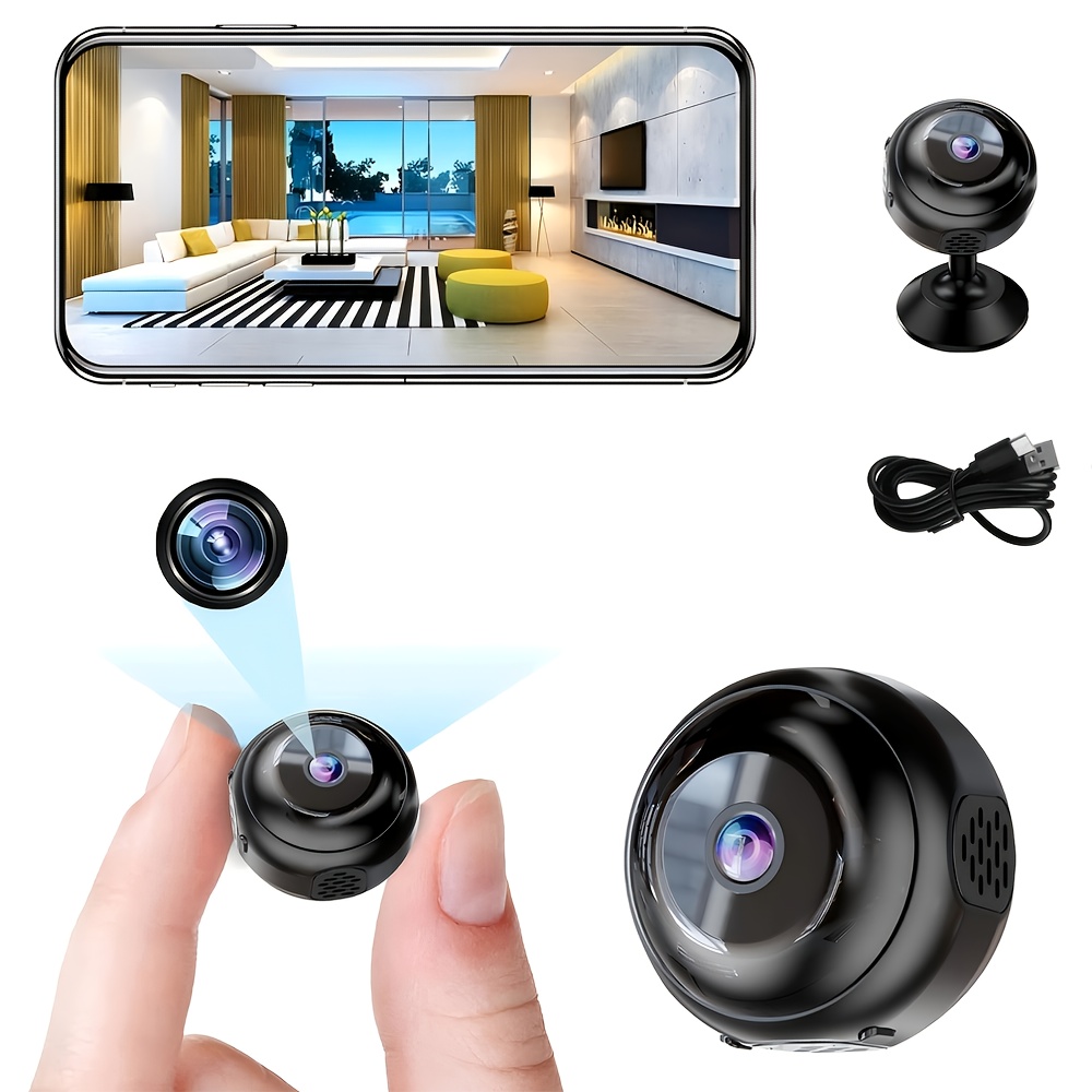 Wireless WIFI Security Camera Body Indoor Outdoor Surveillance Room Camera  with Night Vision, Motion Detection Phone Application built-in battery Cat