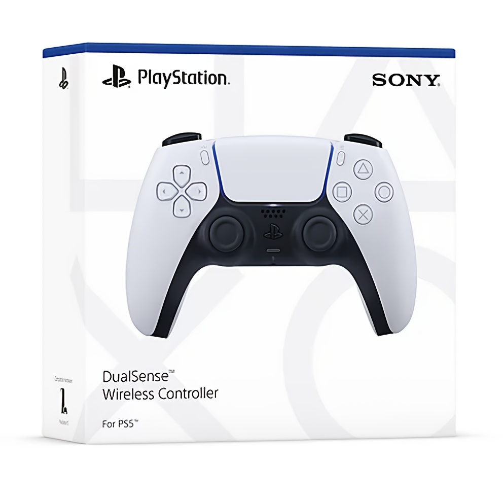 PS5 Wireless White Controller - DualSense Wireless Handheld Grip with Headphone Jack, Wireless Version for PS5 & PSP Games, Ergonomic Design, Rechargeable Lithium Battery, Compatible with PS5/PS4/PS5 Wireless, Playful Entertainment, Modern Gadget, Touchscreen Support