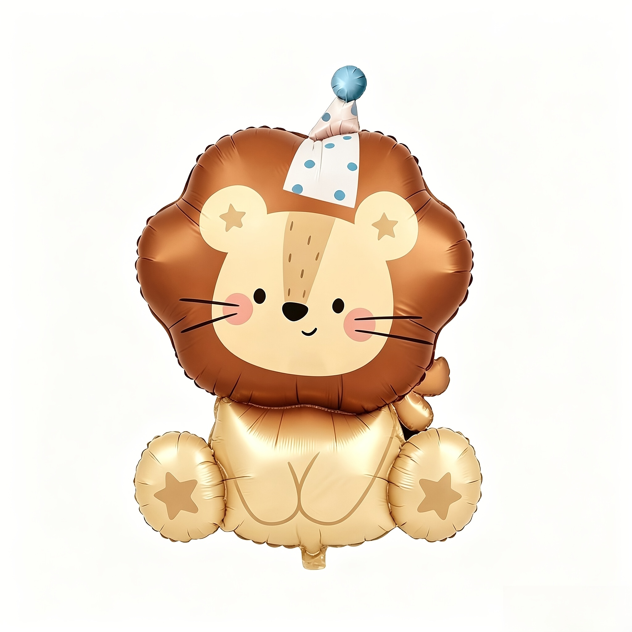 Image of Standing Lion Foil Balloon Jungle Animal Theme Children's Birthday Party Baby Shower Decorations Holiday Event Halloween Christmas Back To School Halloween Christmas