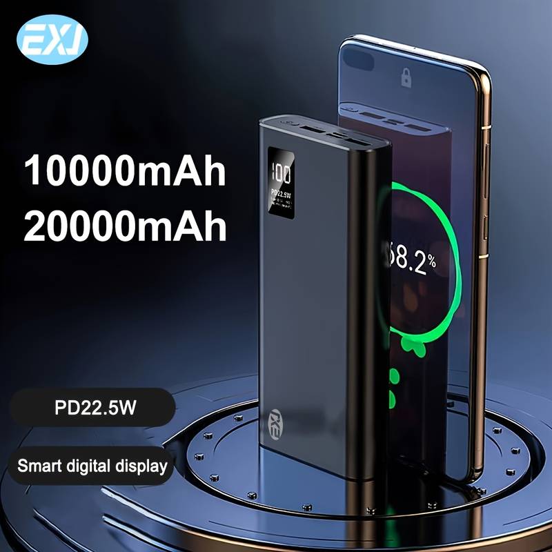 Power Bank 20000mAh 22.5W PD QC 3.0 – Mini E Leggero Con Display LED Per IPhone E Android