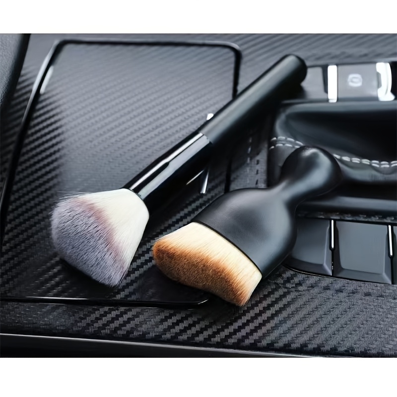 

2pcs Bristle Car Set, Plastic , And Dusting Brushes For Cleaning