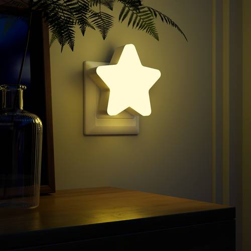 intelligente sensor-led-nachtlichtlampe mit automatischem /aus, wand- deckenmontage, 2700k warmweißes licht, 0,5w energieeffizient – für kinderzimmer, flur, treppenhaus, schlafzimmer (europäischer stecker )
