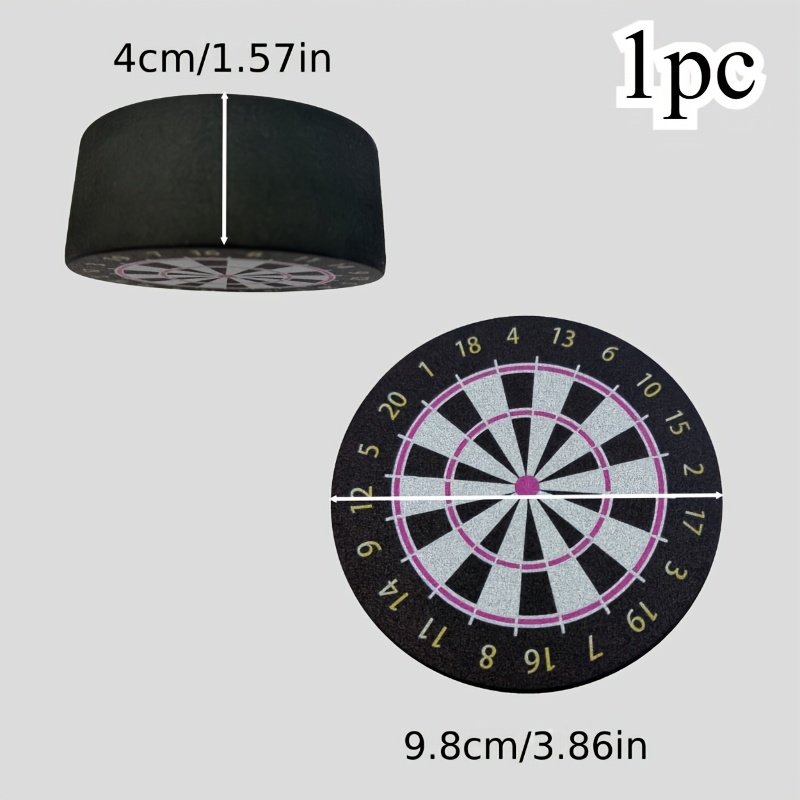 E-shop Ein stilvolles Dartboard-Aufbewahrungsdesign, wiederverwendbare 6-fach Dartmatte, mit Kleberückseite für Wandaufbewahrung, Mini-Dartboard,