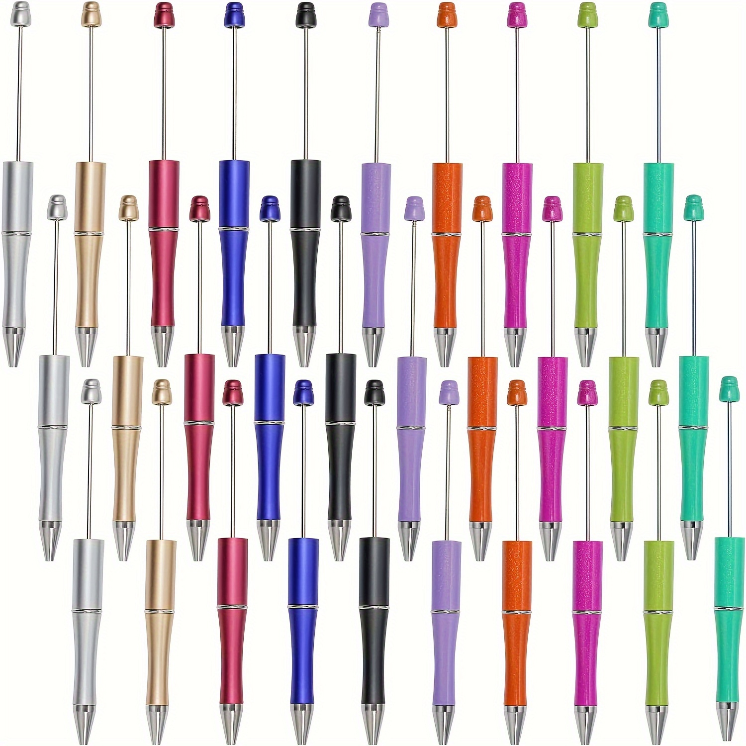 

[top-] 10pcs Beadable Ballpoint - Diy Customizable, & Metal For , , - Office Supplies