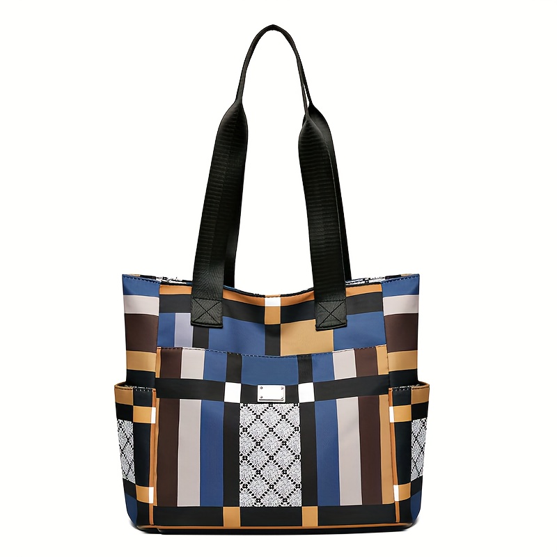 TEMU Cutecity New Large Capacity Geometric Handbag, Lightweight Casual Shoulder Bag For Daily Use. Large Capacity Shoulder Bag, Fashionable And