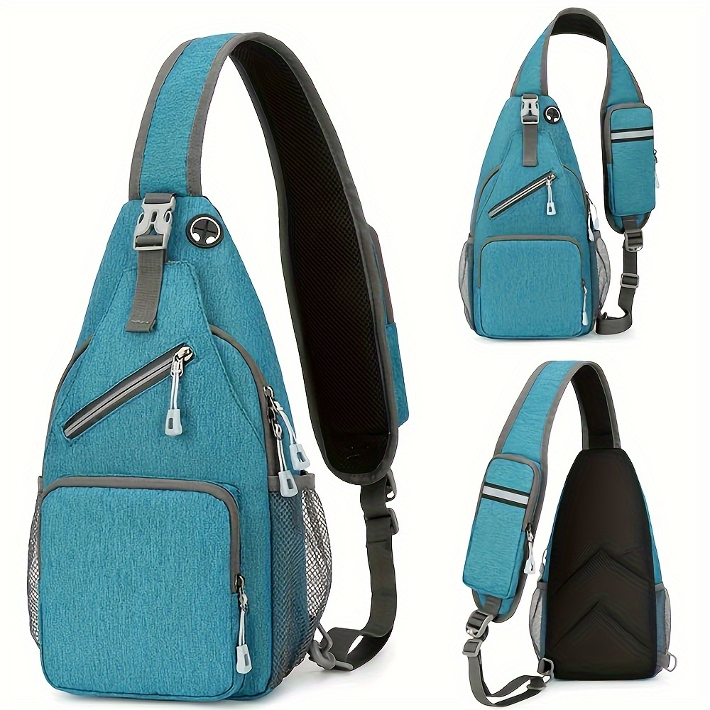 TEMU 1pc Single Shoulder Bag For Men And Women, Large Capacity Cross Body Bag, Suitable For Outdoor Travel And Work, Leisure Outdoor Sports Chest Bag