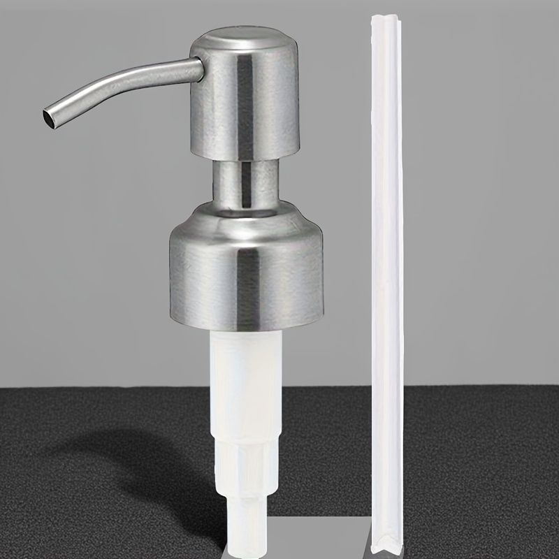 TEMU Stainless Steel Soap Pump As Replacement For Liquid Hand Soap Dispensers, Soap Dispenser Pump For Standard Size Soap Dispensers| Stainless Steel