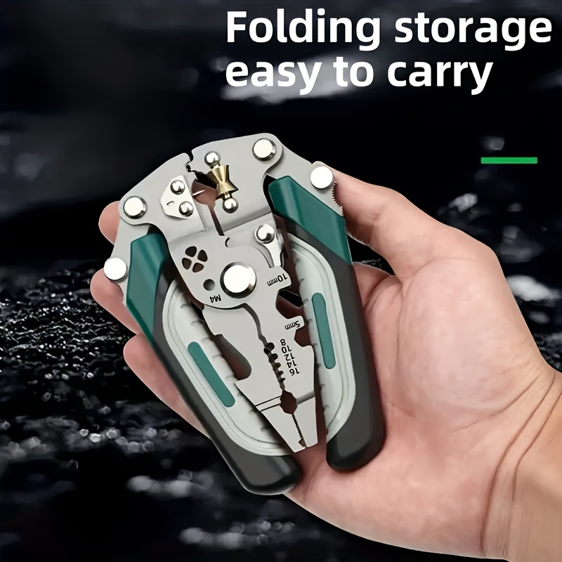 collapsible multi function electricians   wire stripper durable precision tool for cutting crimping and stripping suitable for all electrical work Product details 1