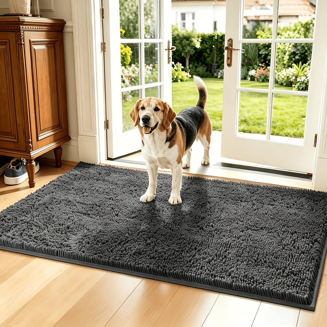 TEMU Universal Cat And Dog Mattress And Cage Mat, Thick Water-absorbing Entrance Mat, Machine-washable Pet Non-slip Floor Mat, Rubber Backing For
