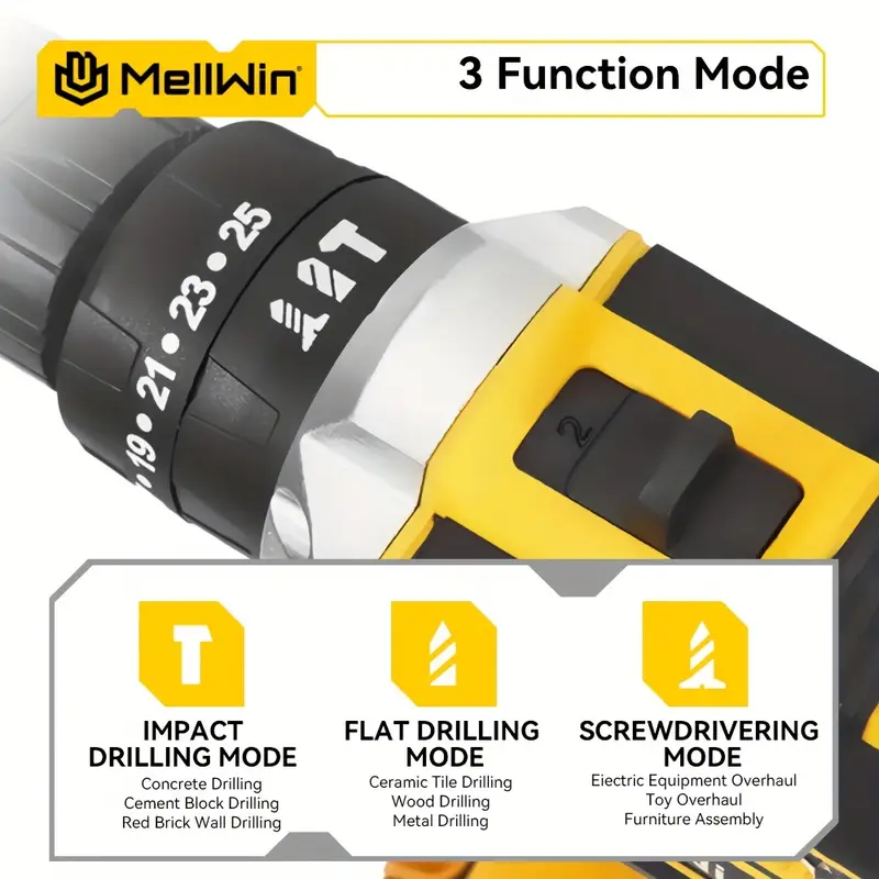 electric drill 10 impact drill electric screwdriver set electric tool kit for home drilling diy tools fathers day gift Product details 7