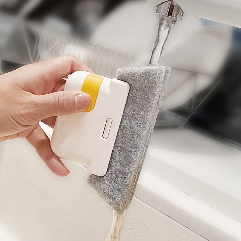 3pcs Universal Door and Window Track Cleaning Brushes,Easily Cleans 4 Small Crevices and Door Frames for Spotless Home,Cleaning Supplies,Cleaning Tool_voghion.com