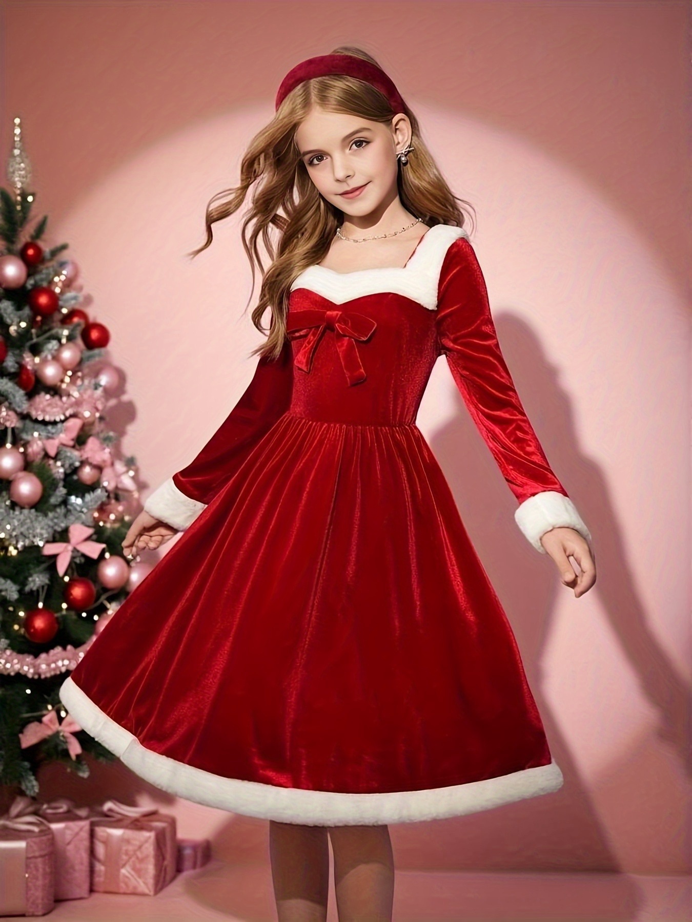 holiday flare dress Houndstooth Fit & Flare Christmas Holiday Mini Dress main image 1