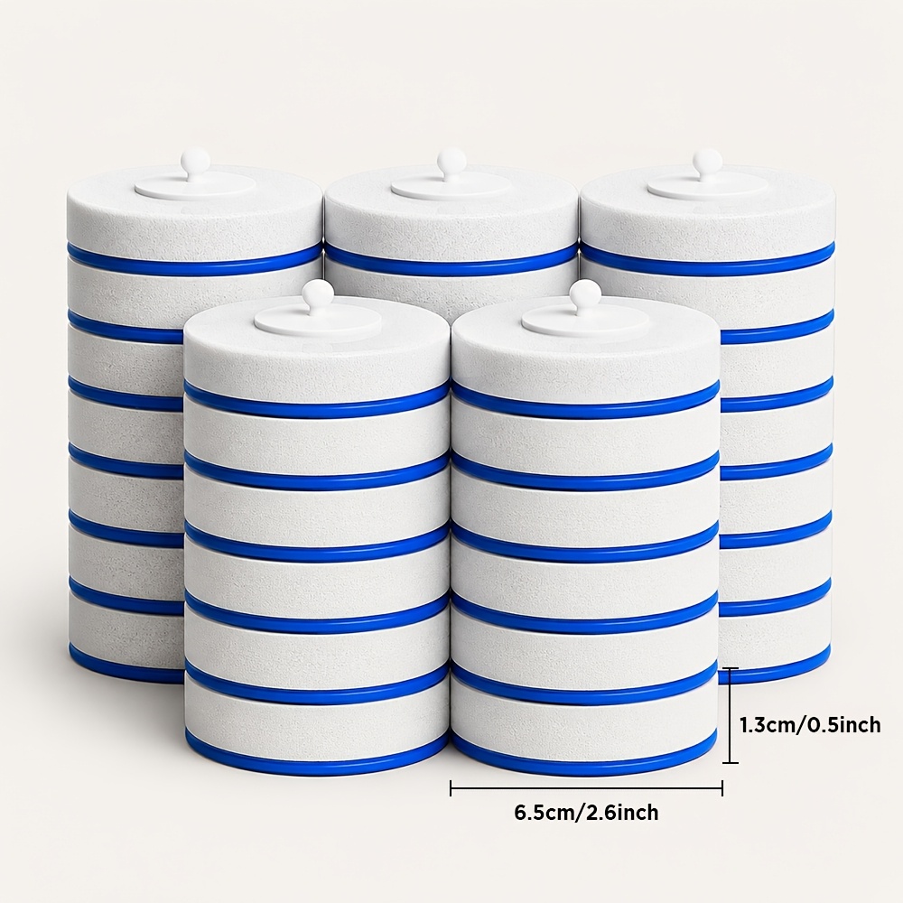 TEMU Toilet Bowl Cleaner Wand Refills, 30pcs Disposable Toilet Brush Refills, Replacement Heads For Toilet Cleaning System