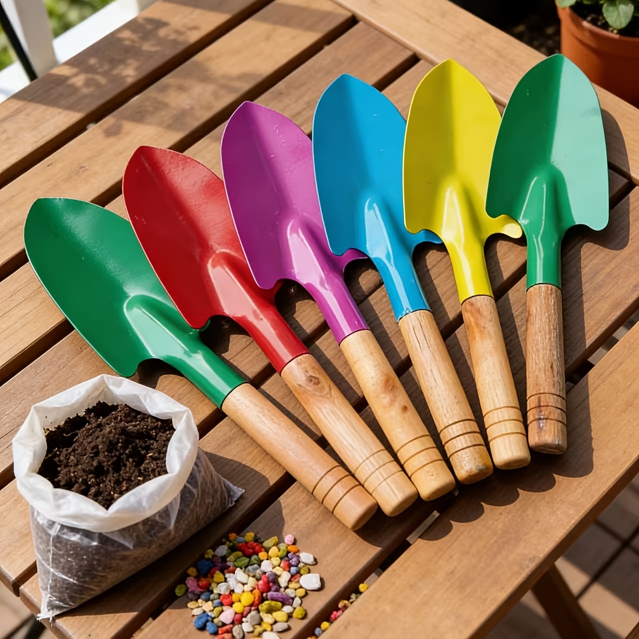 E-shop -Minischaufel-Set, unverzichtbares Werkzeug zum Erdbewegen Pflanzen von Blumen/Gemüse, spezialisiertes Gartengerät, Schaufel, Haushaltswerkzeug