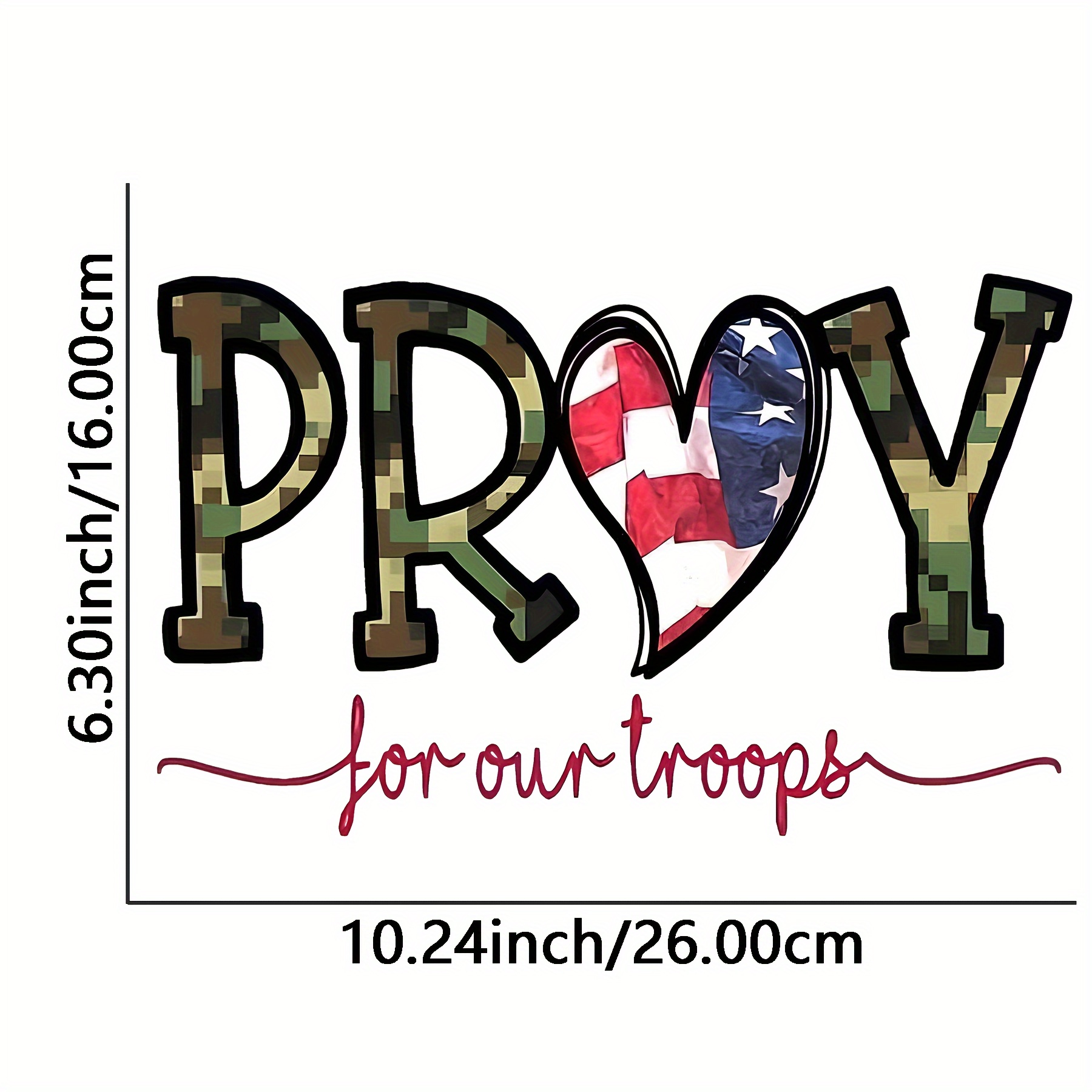 1pc Pray Ironon Transfer Paper For Diy Tshirts, Hoodies, And Pillows