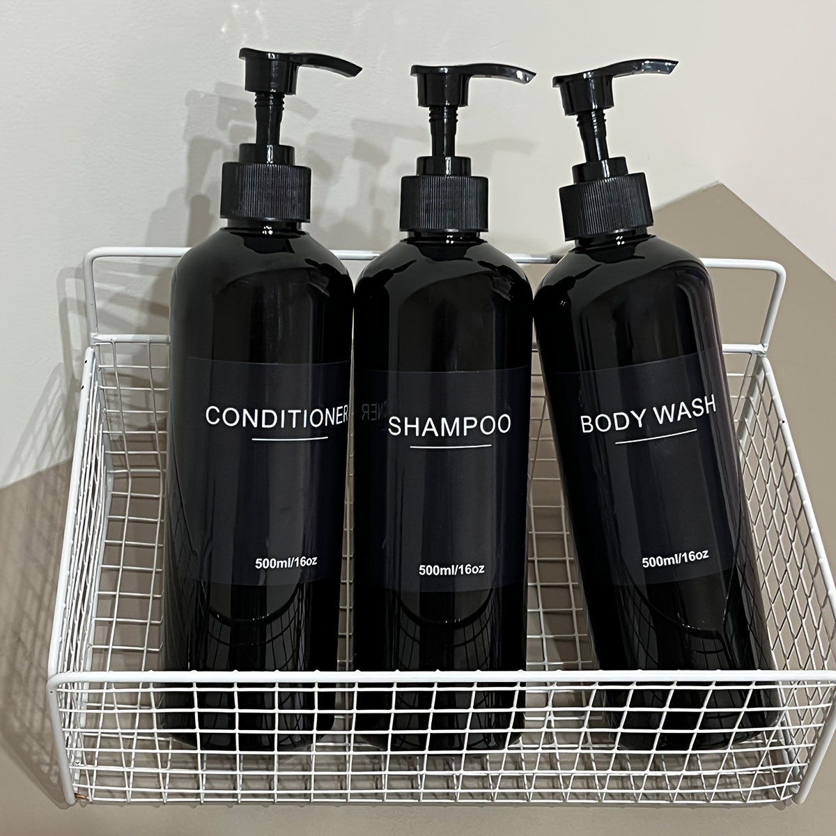 

500ml Plastic Dispenser For Shampoo, Conditioner, Or - No Required