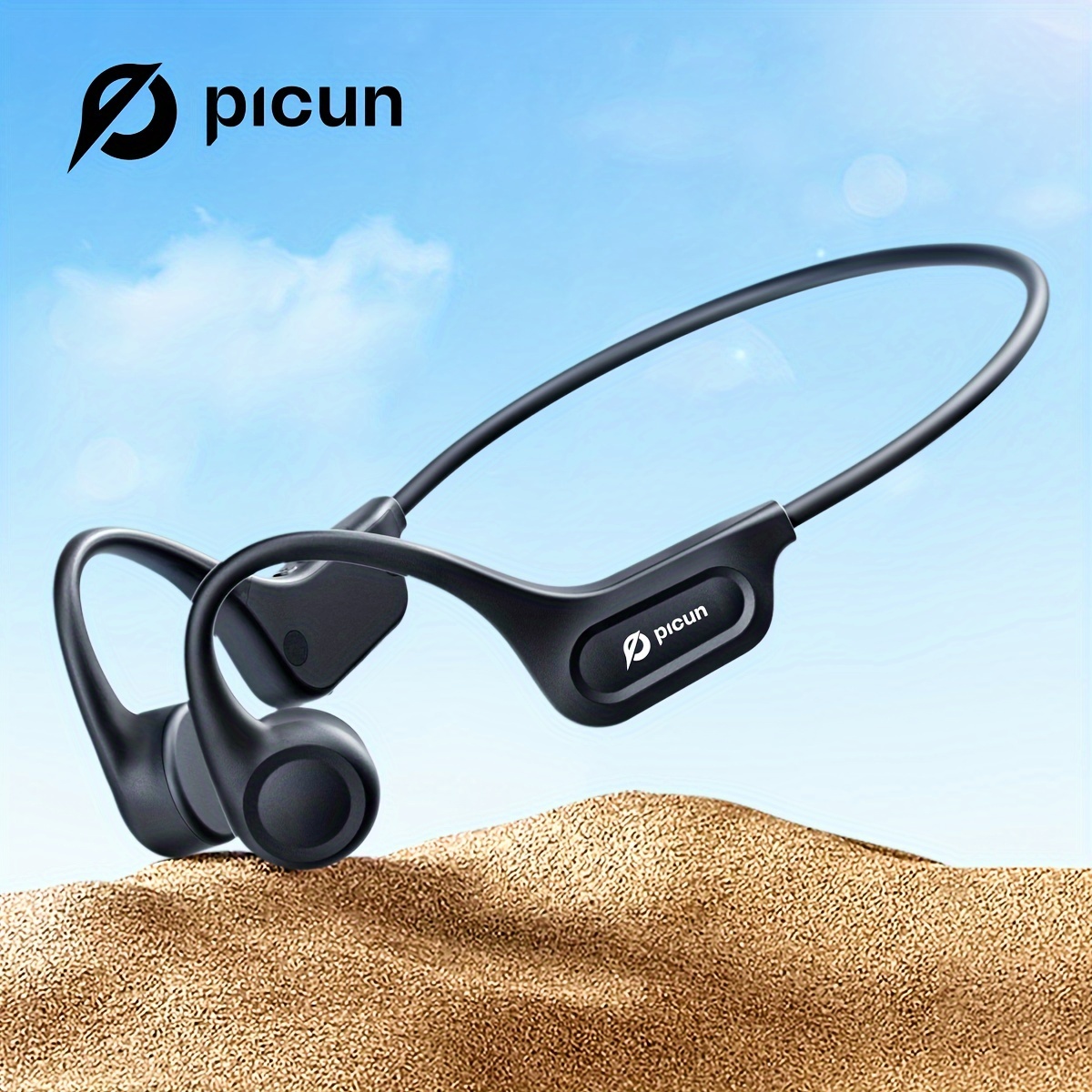 

Picun T1 Wireless Bone Conduction Headphones, Sound With This Open-ear Sports Headset, Running, Working Out, Biking, And Hiking.